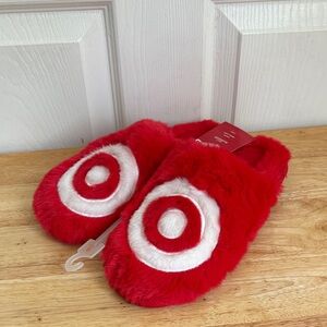 NEW NWT Wondershop Adult TARGET Bullseye Red Slippers Size 5-6 Small for women